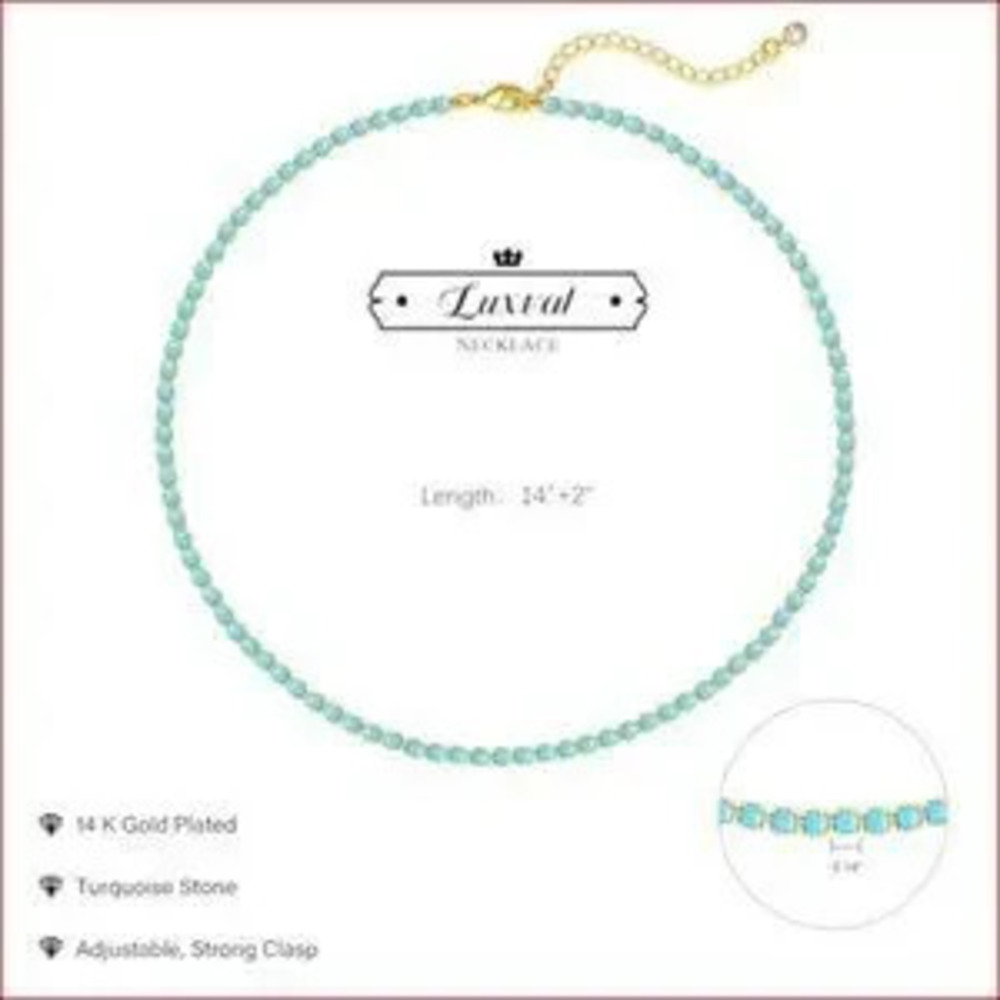 14K Gold Plated Tennis Necklace Dainty Zirconia Butterfly Choker Chain - Picture 6 of 7